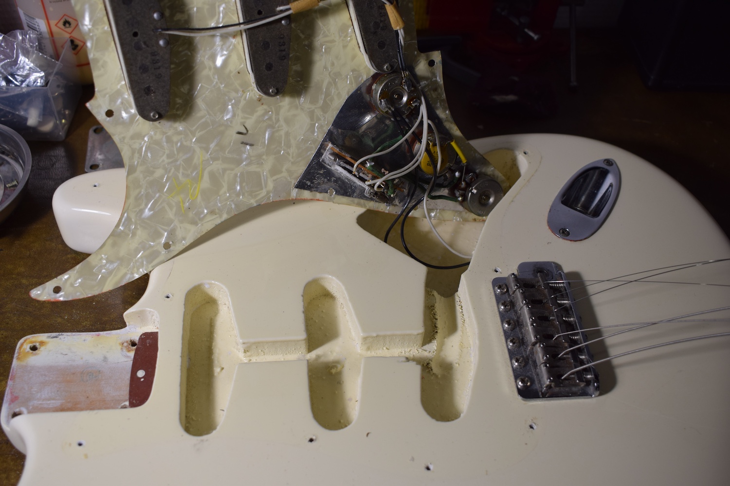 Fender Stratocaster Olympic White Refin. - Image 16