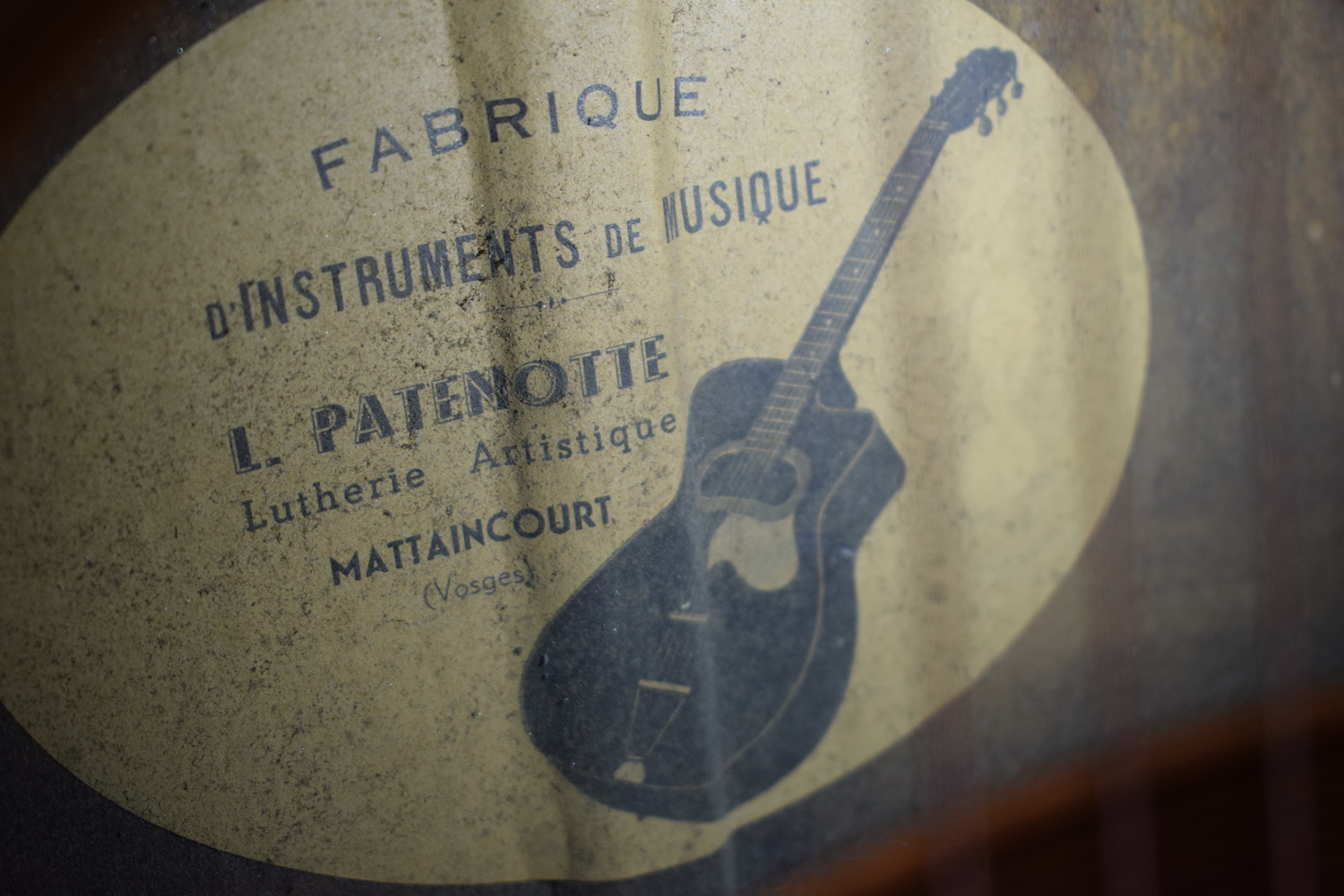 Guitare Jazz Manouche Grande Bouche Louis Patenotte des 1950's