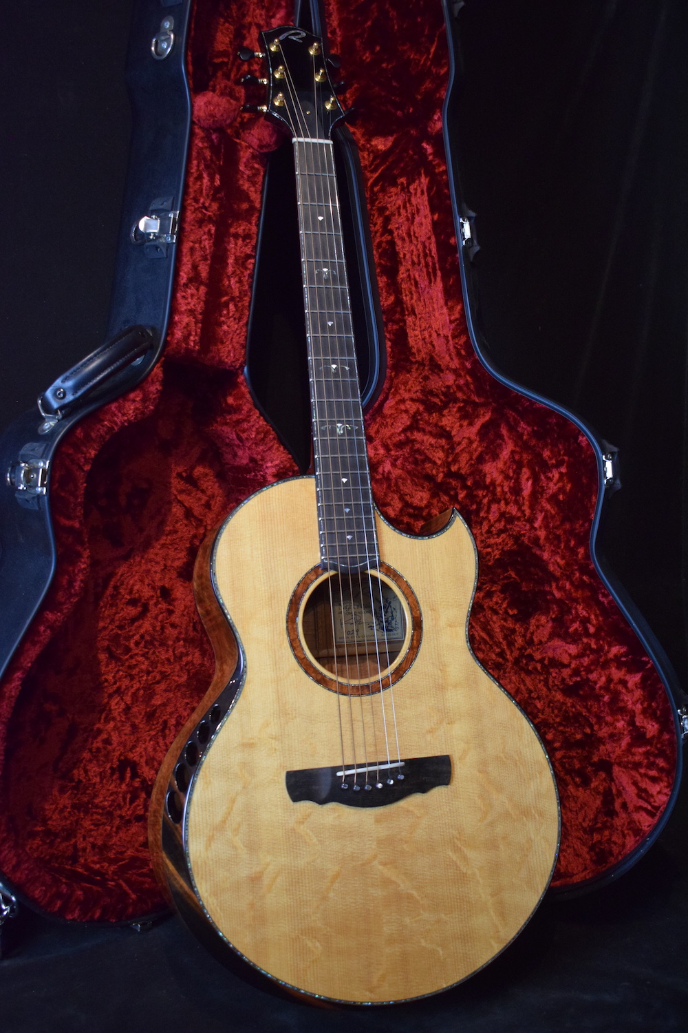 Kevin Ryan Nightingale Grand Soloist Bearclaw Sitka Tasmanian Blackwood